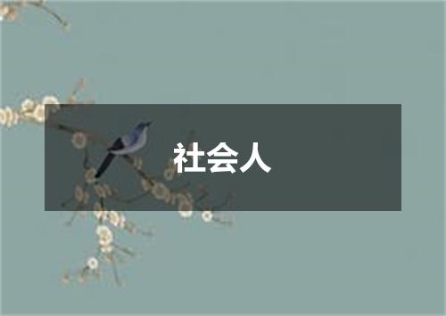 社会人