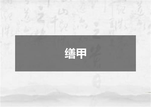 缮甲
