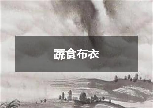 蔬食布衣