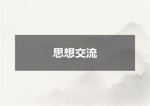 思想交流