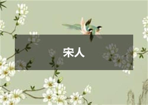 宋人