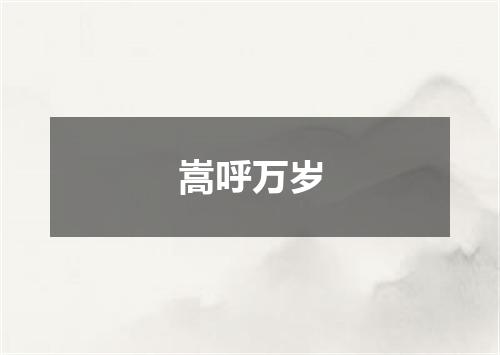 嵩呼万岁