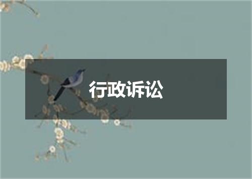行政诉讼