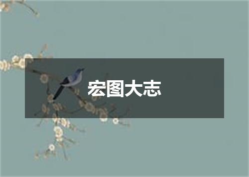宏图大志