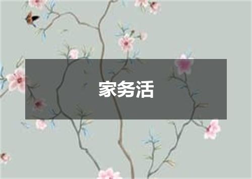 家务活