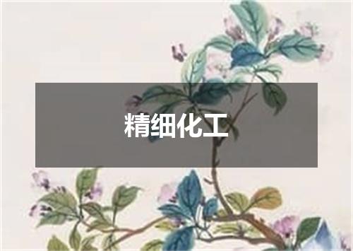精细化工