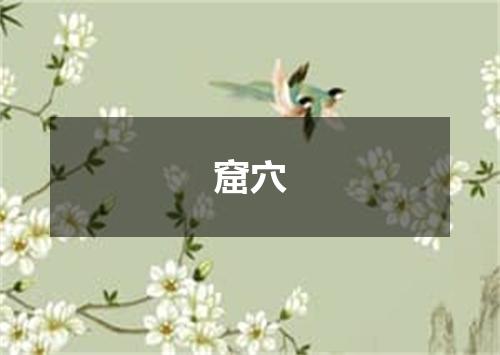 窟穴