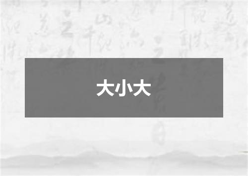 大小大