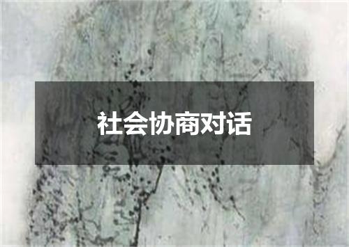 社会协商对话