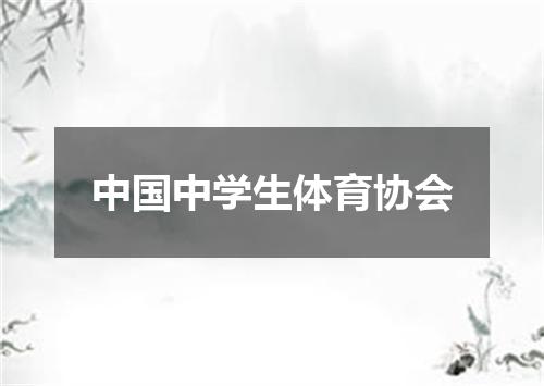 中国中学生体育协会