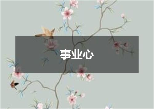 事业心
