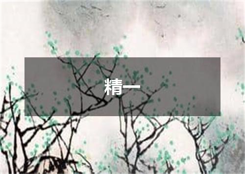 精一