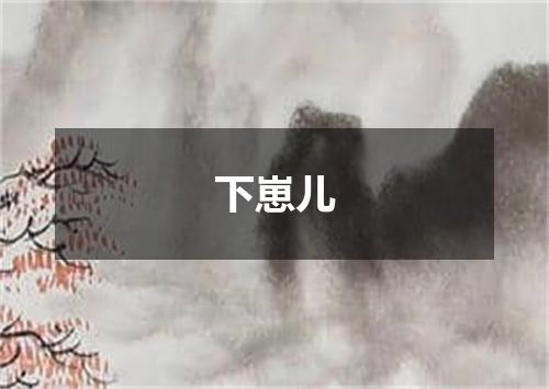 下崽儿