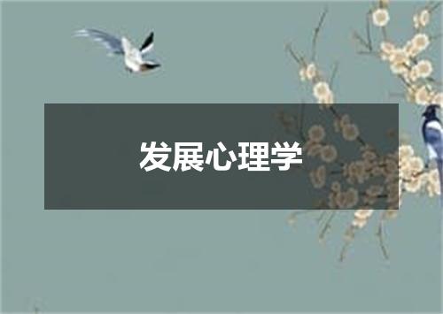发展心理学
