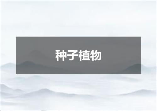 种子植物