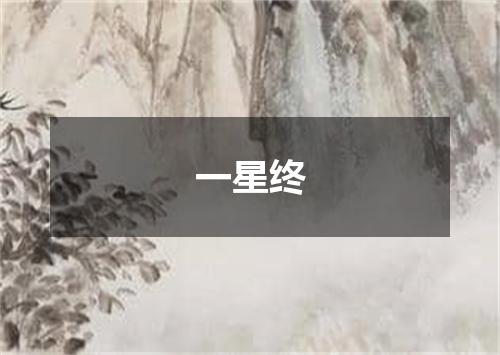 一星终