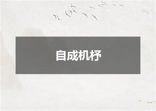 自成机杼