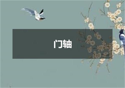 门轴