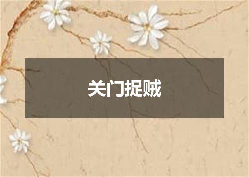 关门捉贼