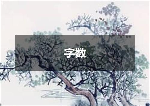 字数