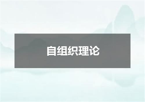 自组织理论