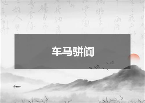 车马骈阗