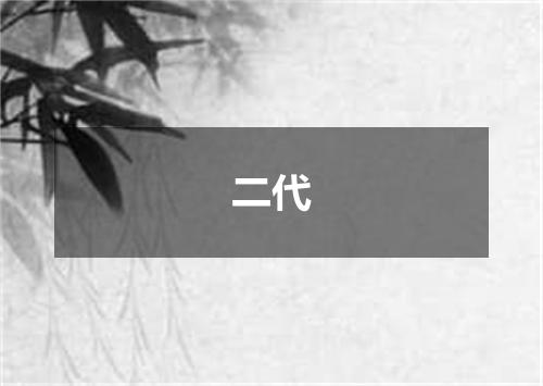 二代