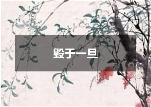 毁于一旦