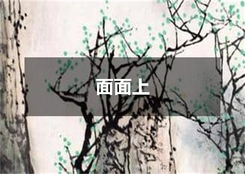 面面上