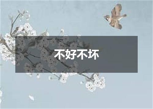 不好不坏