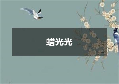 蜡光光