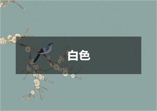 白色