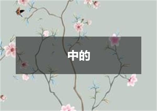 中的