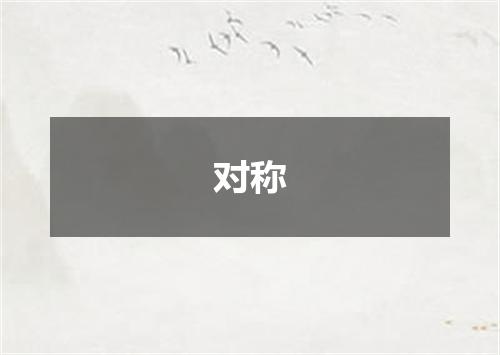 对称