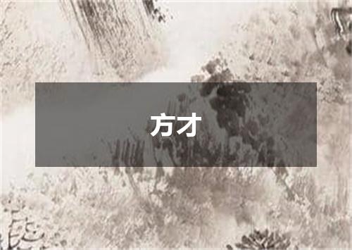 方才