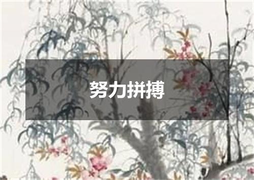 努力拼搏