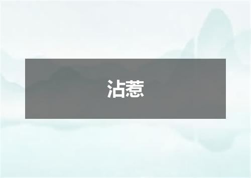 沾惹