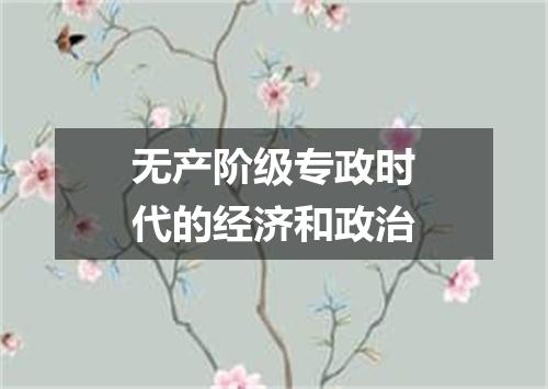 无产阶级专政时代的经济和政治