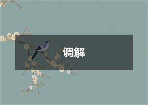 调解