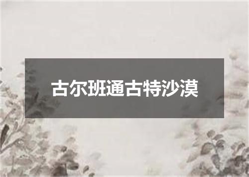 古尔班通古特沙漠