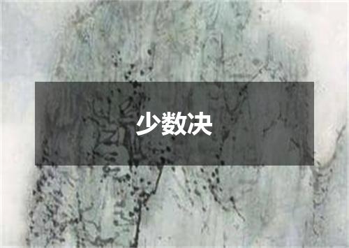 少数决