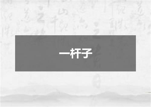 一杆子