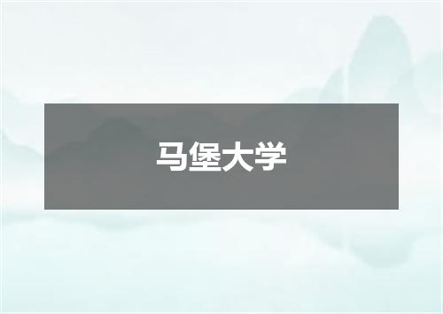 马堡大学