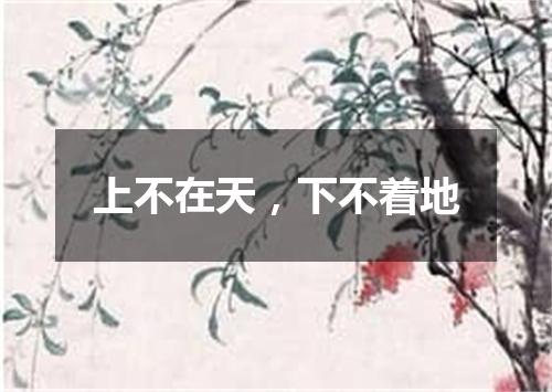 上不在天，下不着地