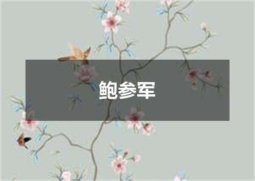 鲍参军