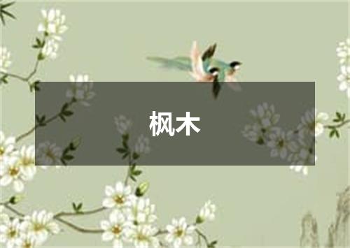 枫木