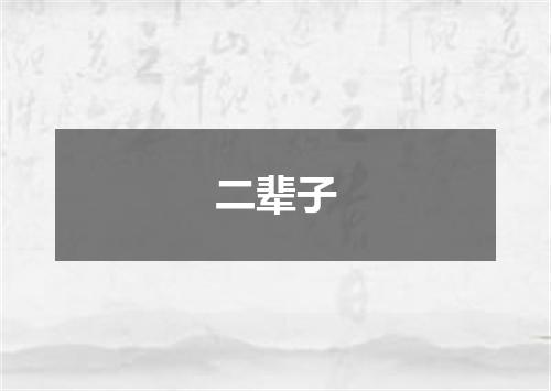 二辈子