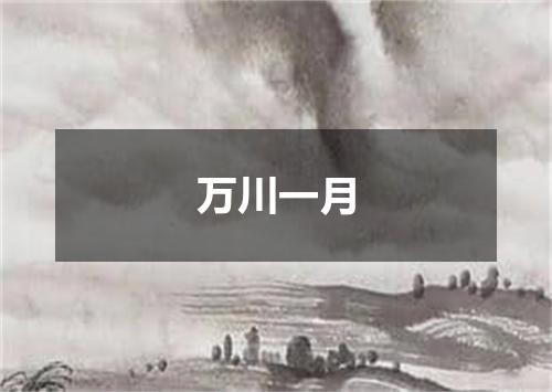 万川一月