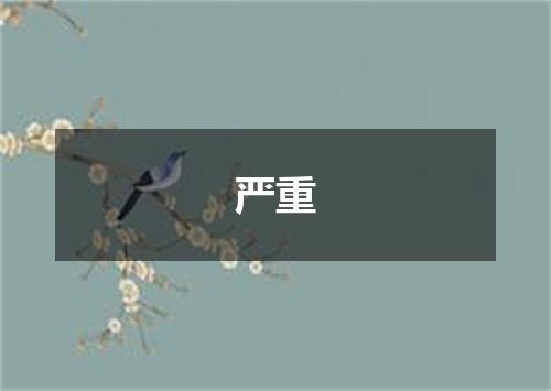 严重