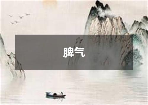 脾气
